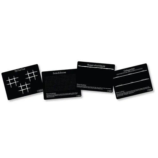 Chalkboard Travel Games Travel Mat - Set of 4 9x12