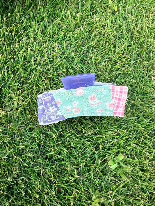 Vintage Quilt Claw Clip 3.5in 60
