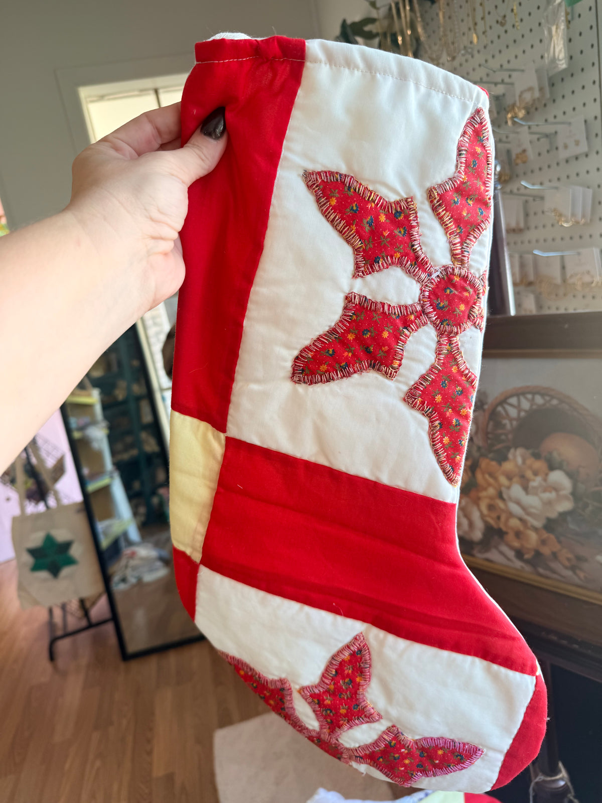 Vintage Quilt Stocking