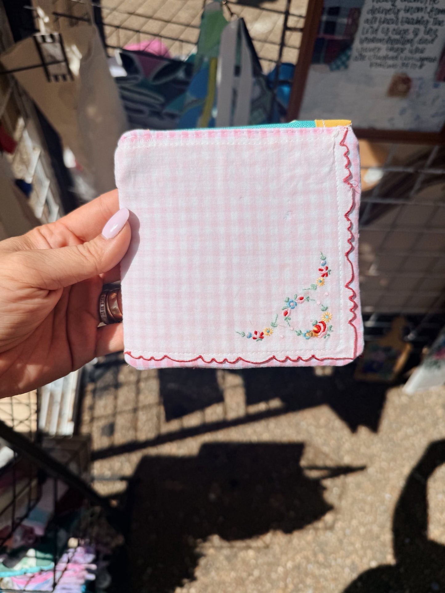 Handkerchief Zip- Gingham