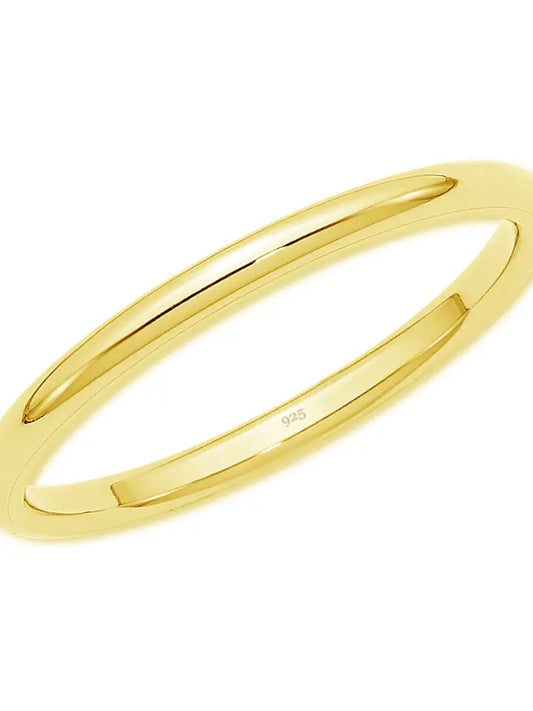 Band Baby Ring - 2mm Band gold or silver