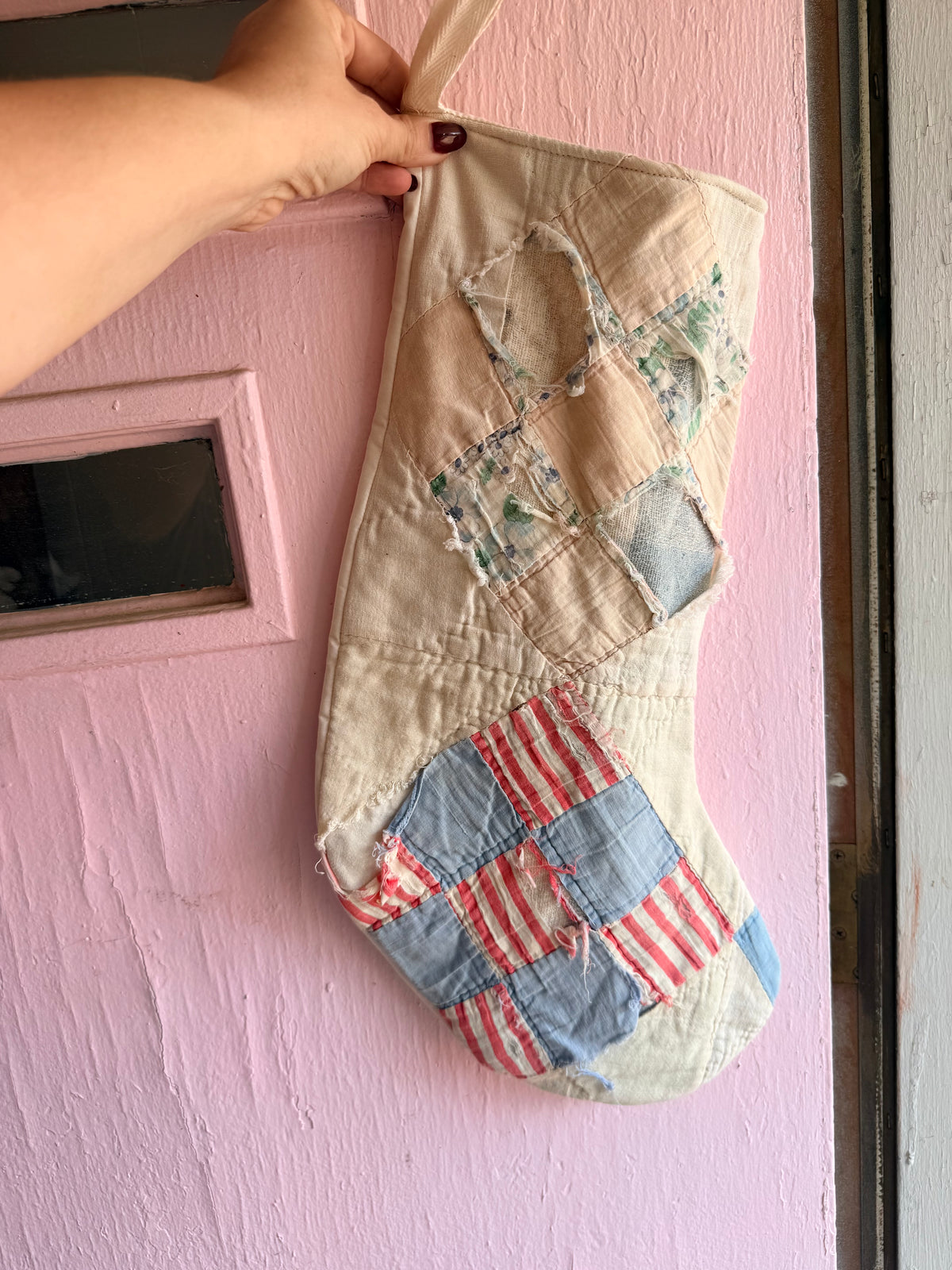 Vintage Quilt Stocking