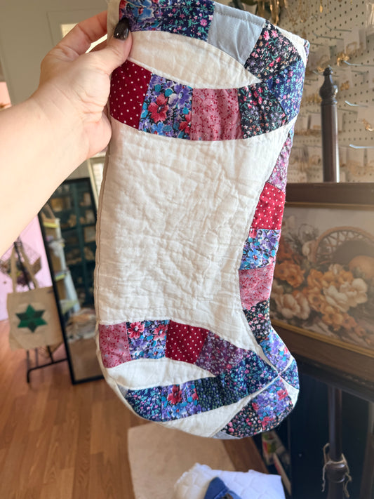 Vintage Quilt Stocking 128