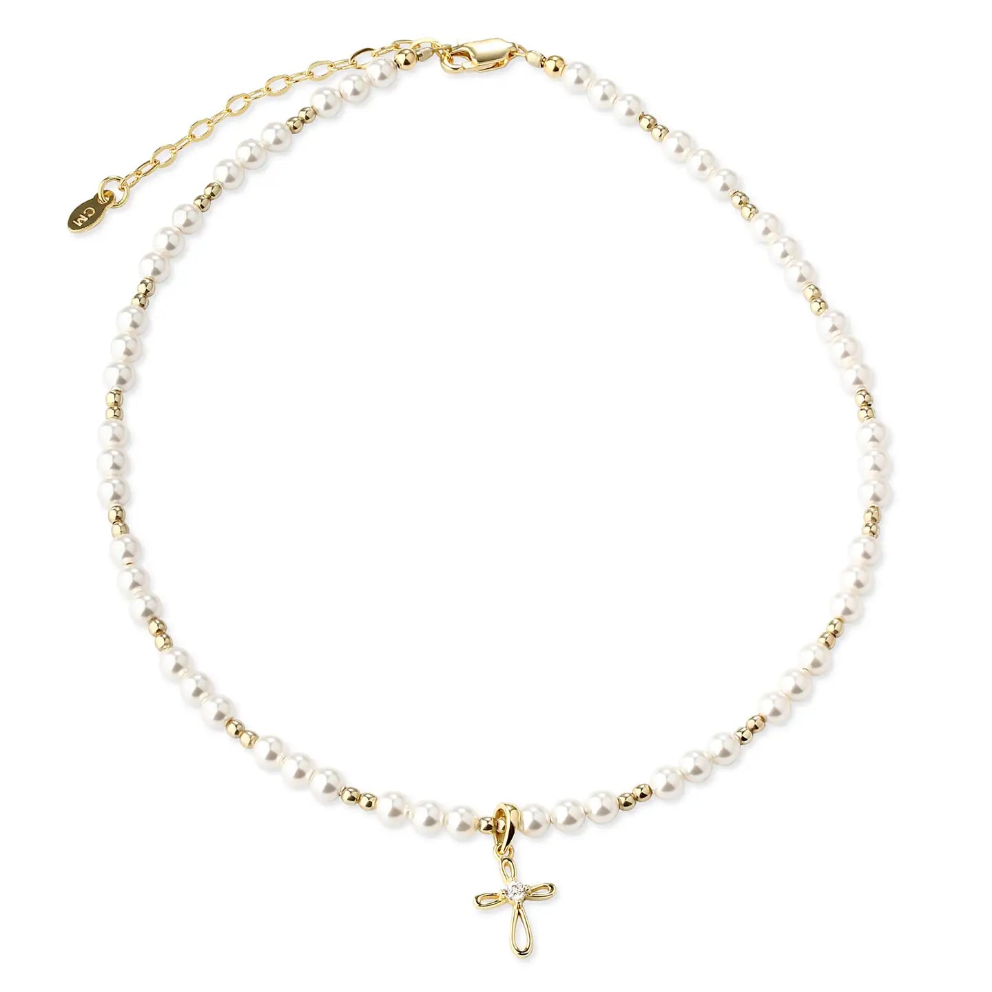 14K Gold Plated Cross Necklace Kids Jewelry