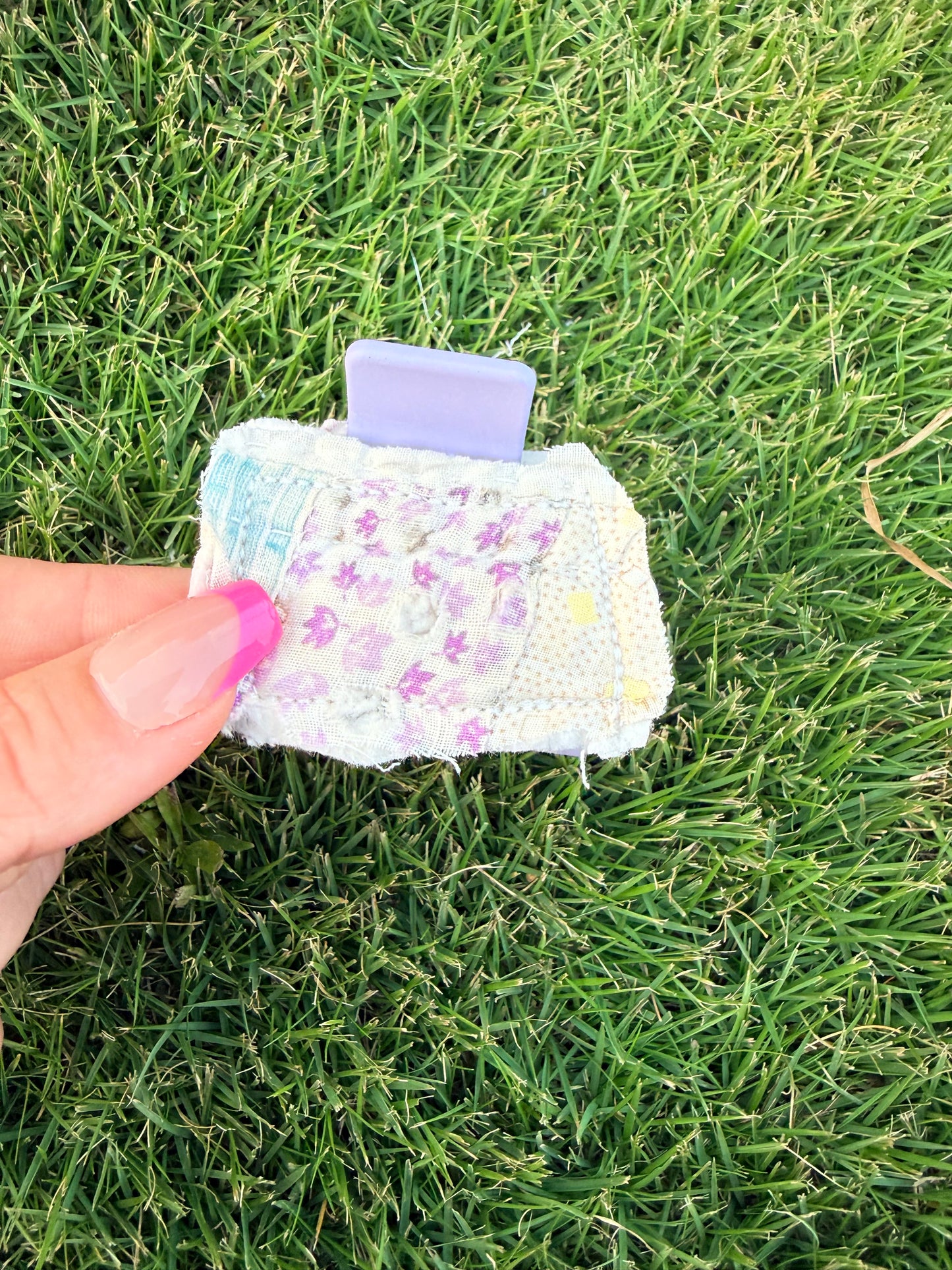 Vintage Quilt Claw Clip 2in 30