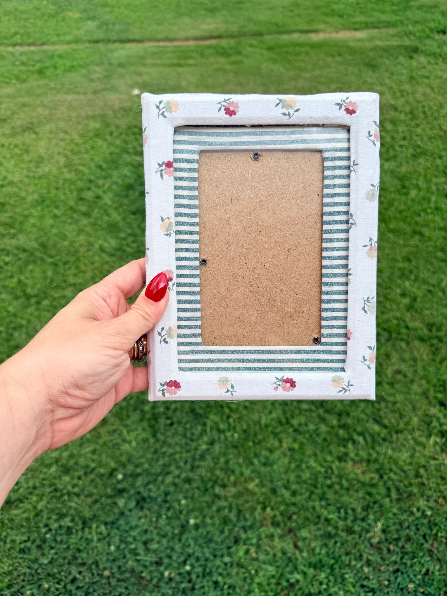 VINTAGE FABRIC WRAPPED FRAME 4X6