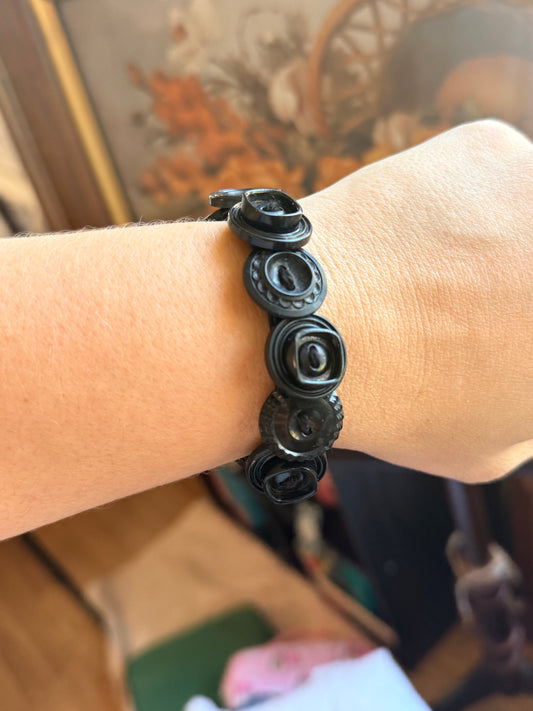 Vintage Button Bracelet- Walkin' after Midnight