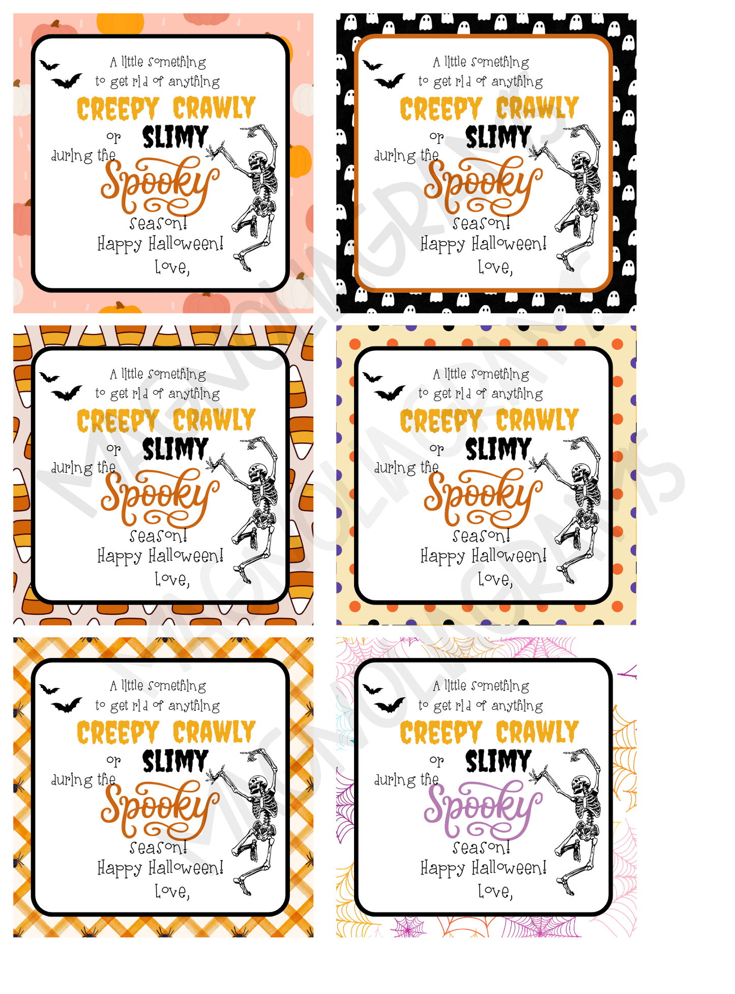 CREEPY CRAWLY TEACHER GIFT TAG