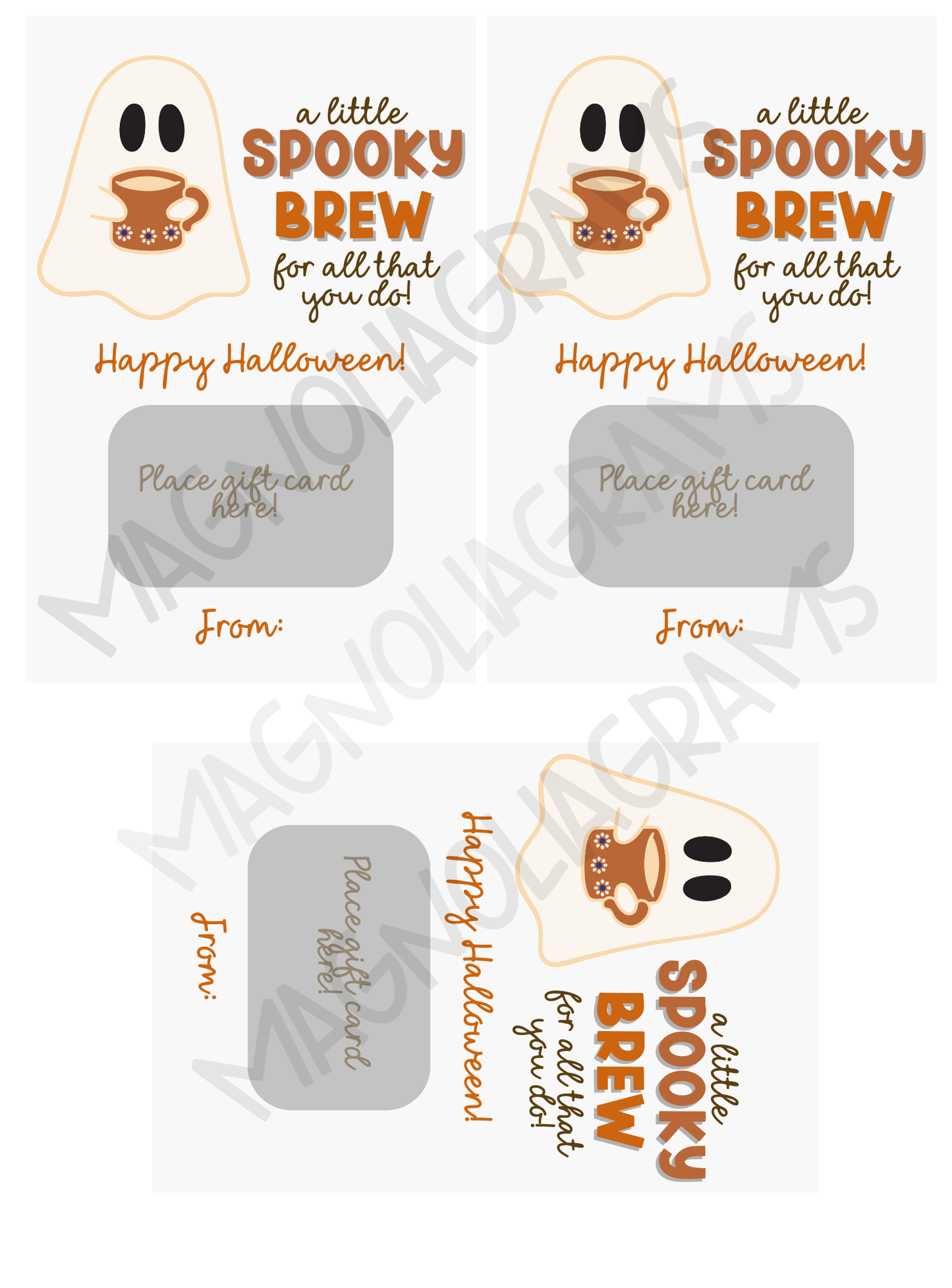 SPOOKY BREW GOODY BAG TAG