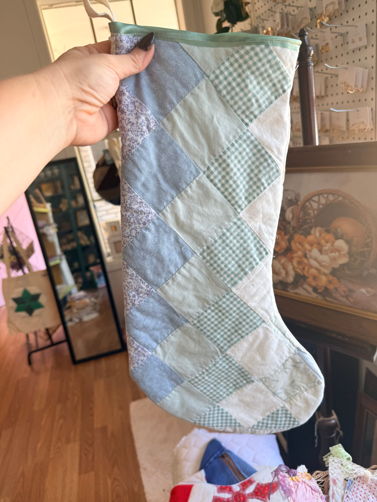 Vintage Quilt Stocking