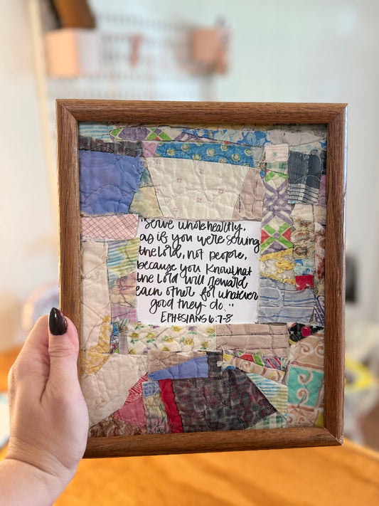 Ephesians 6:7-8  8x10