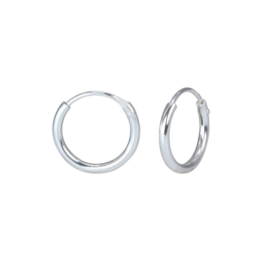 Sterling Silver Endless Hoop Earring for Babies and Kids