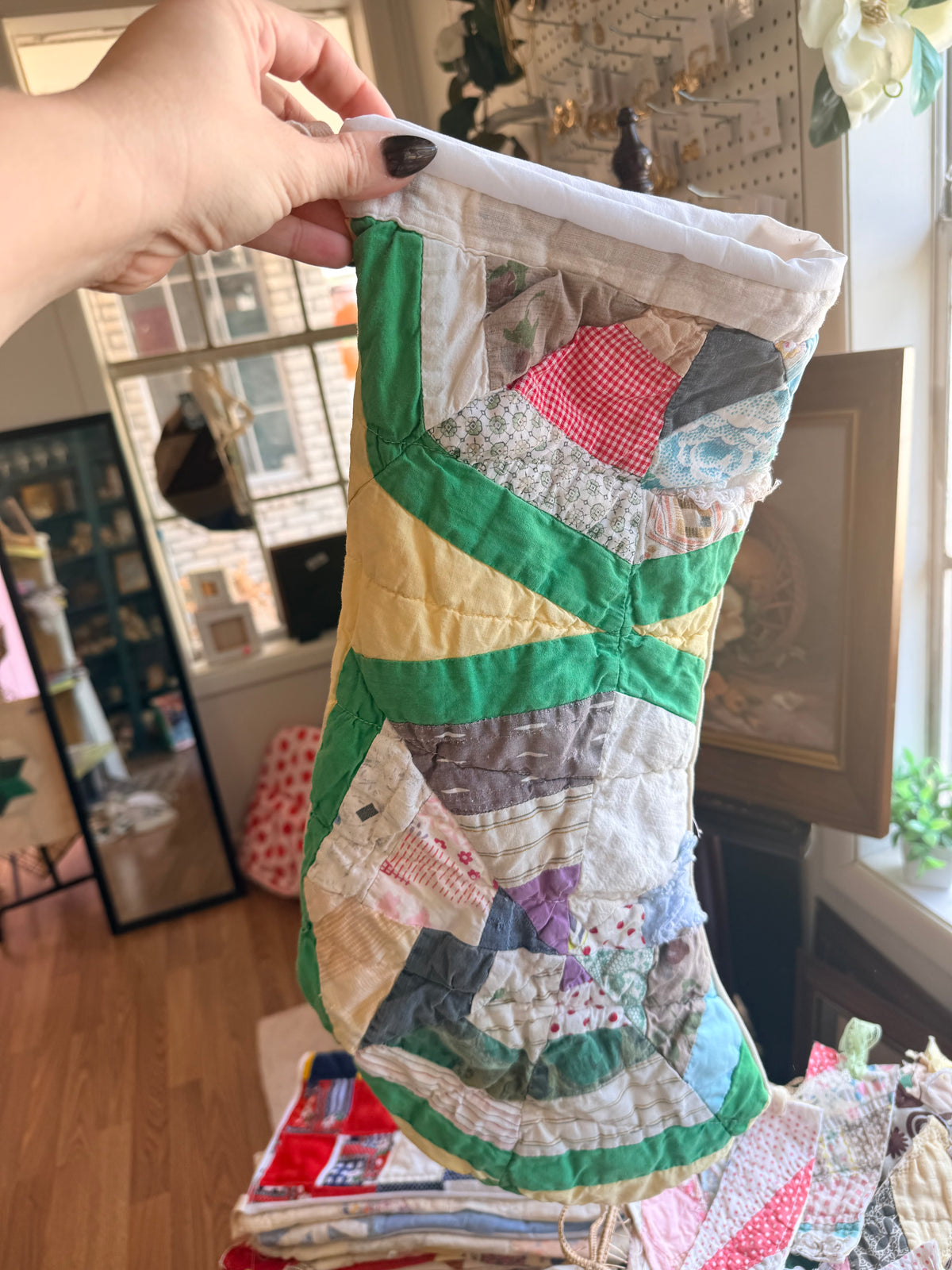 Vintage Quilt Stocking