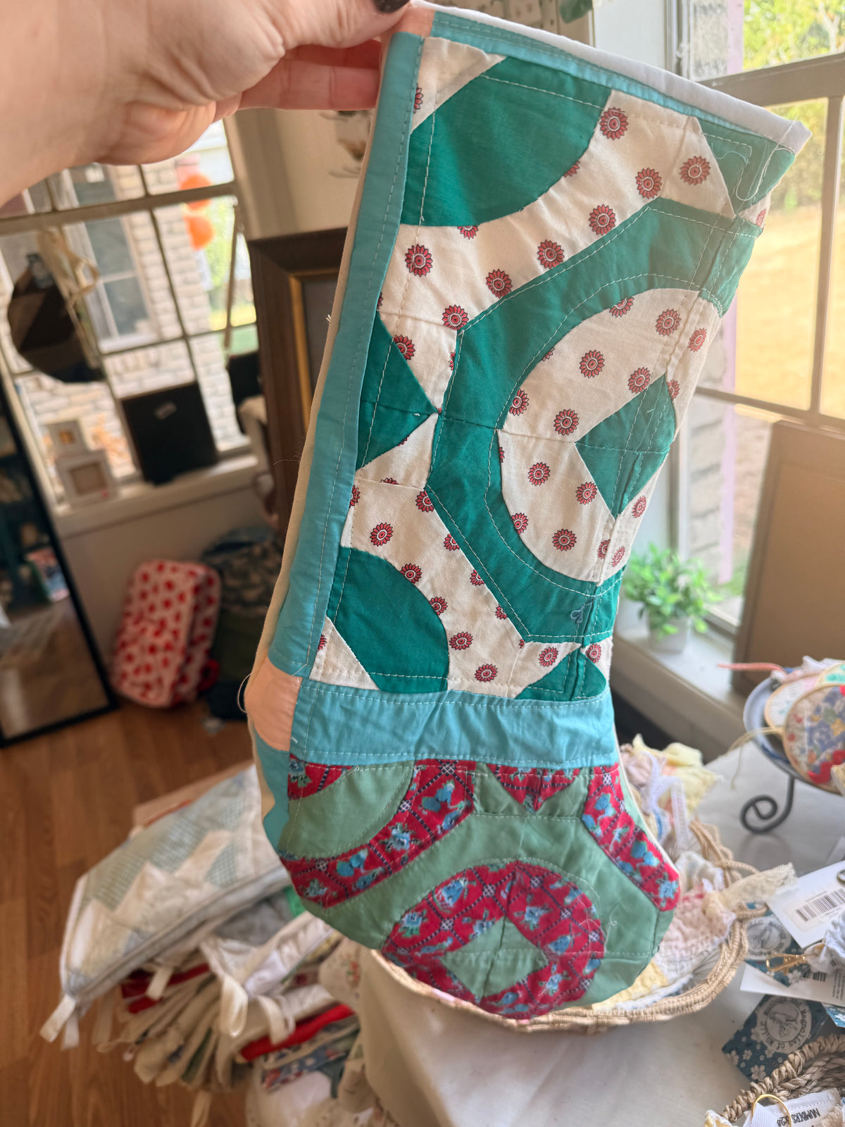 Vintage Quilt Stocking