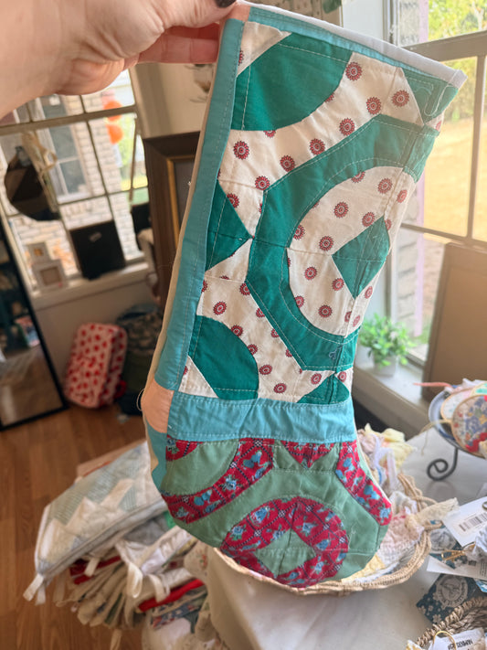 Vintage Quilt Stocking