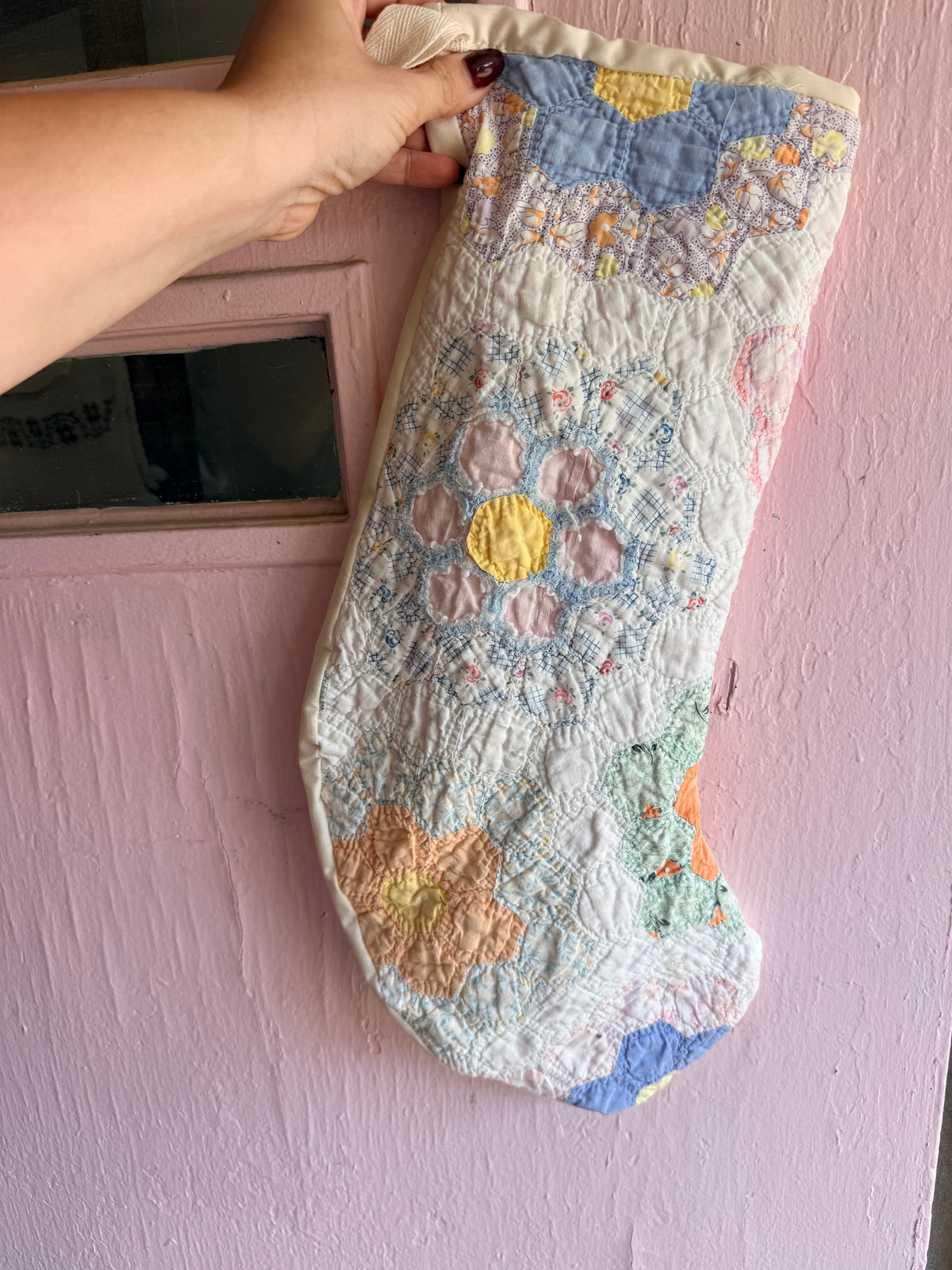 Vintage Quilt Stocking