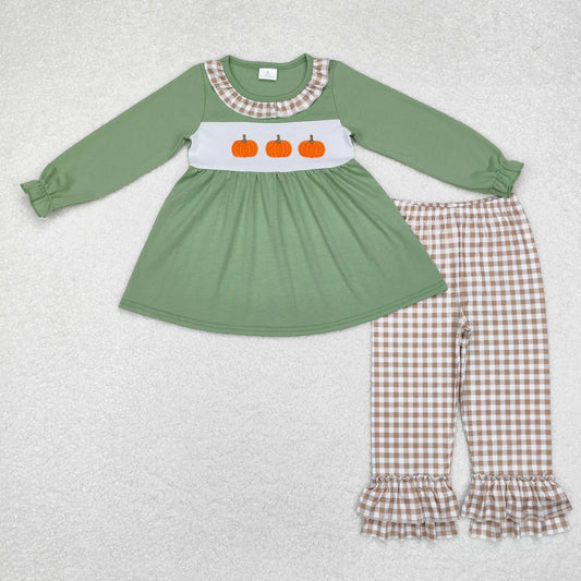 GT0711+P0607 Embroidered pumpkin khaki