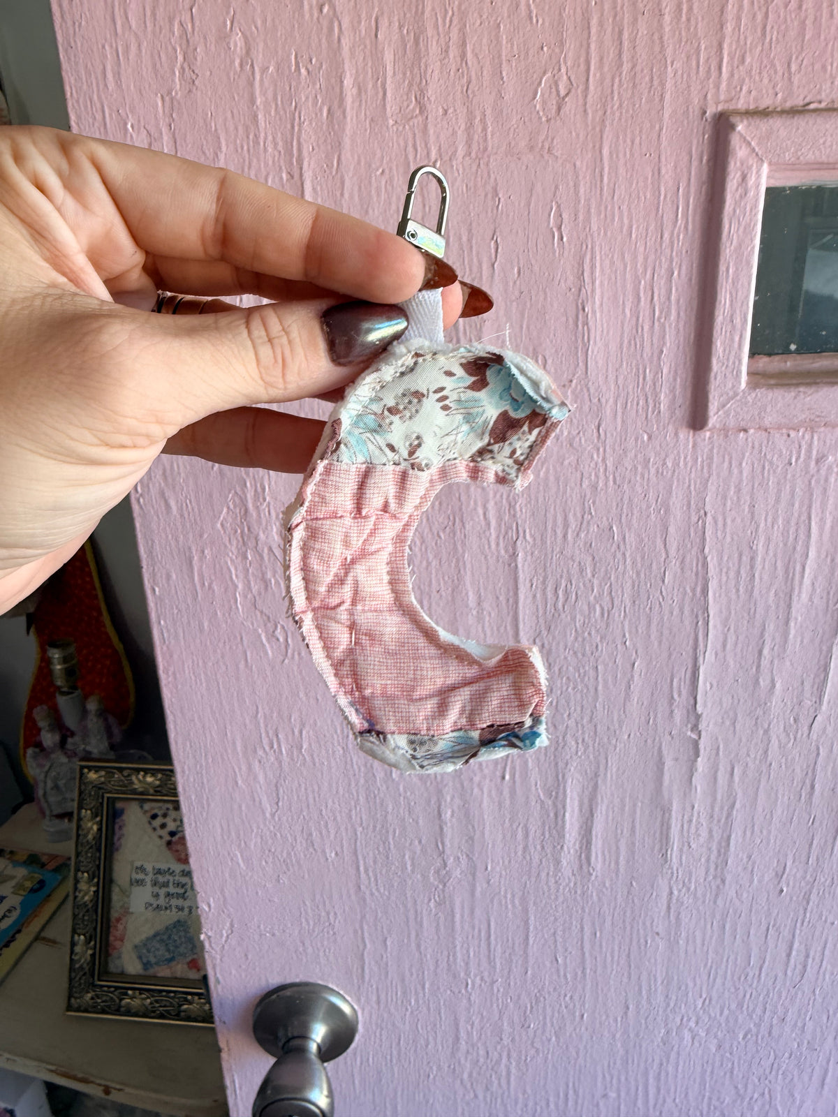 Vintage Quilt Initial Keychains-- More Options in Product Listing