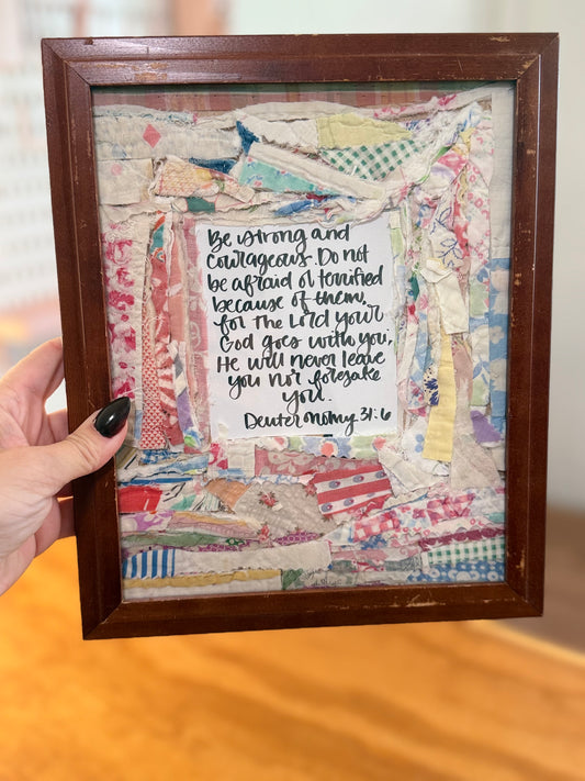 Deuteronomy 31:6  8x10
