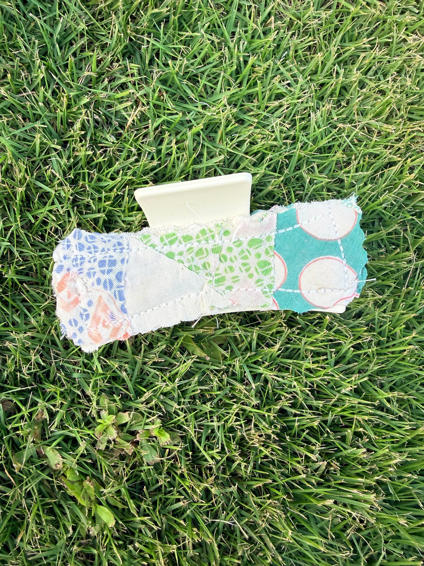 Vintage Quilt Claw Clip 3.5in 41
