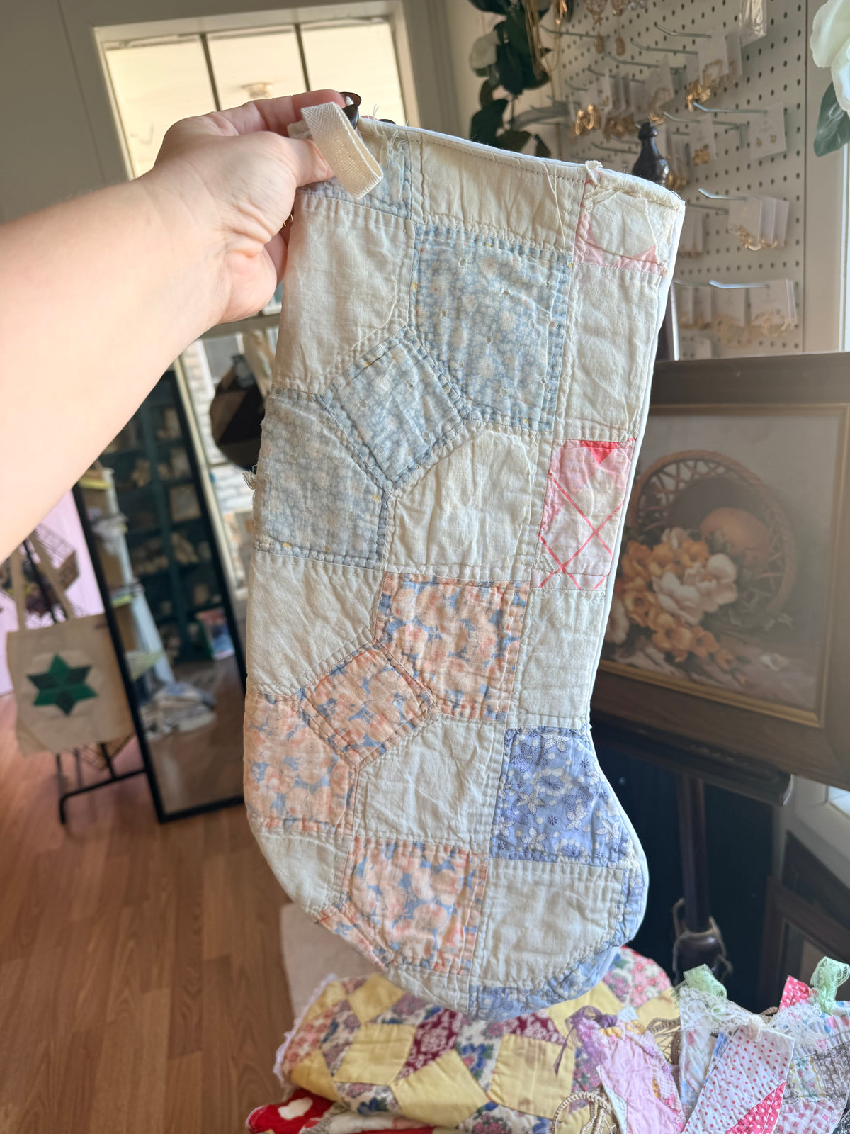 Vintage Quilt Stocking