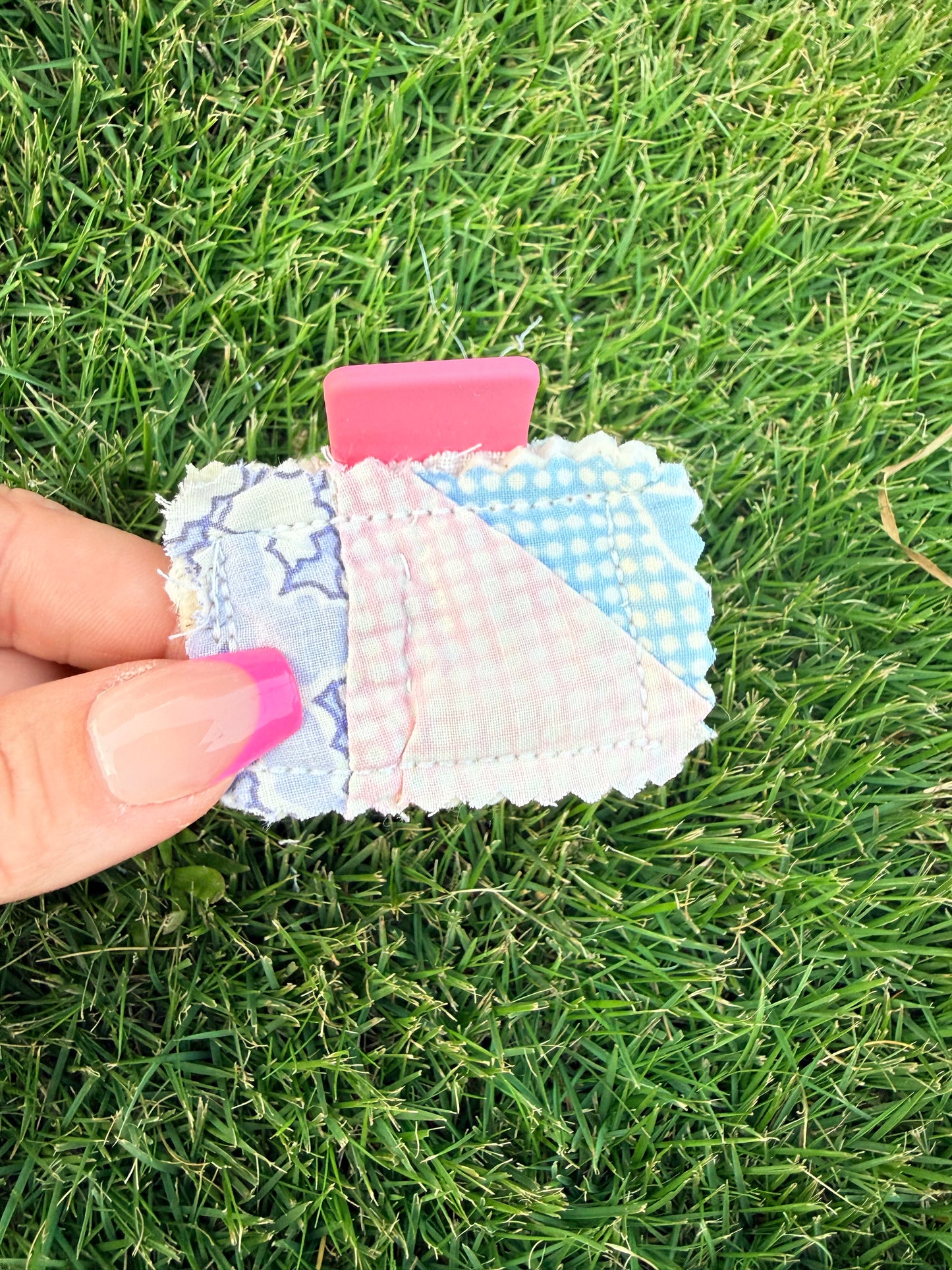 Vintage Quilt Claw Clip 2in 28
