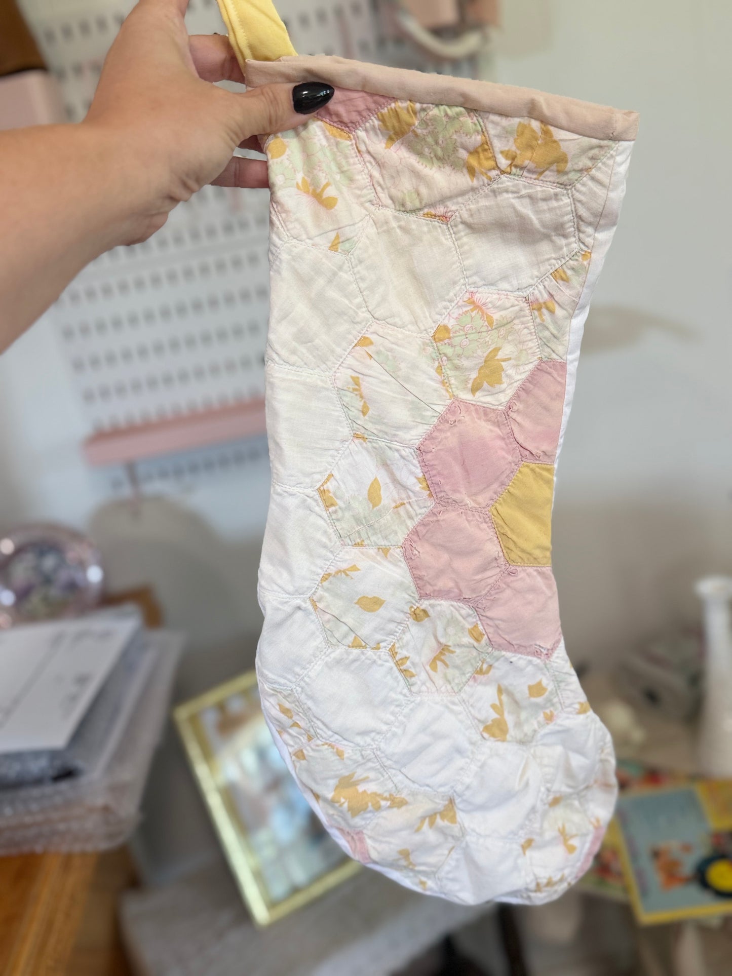 Vintage Quilt Stocking 117