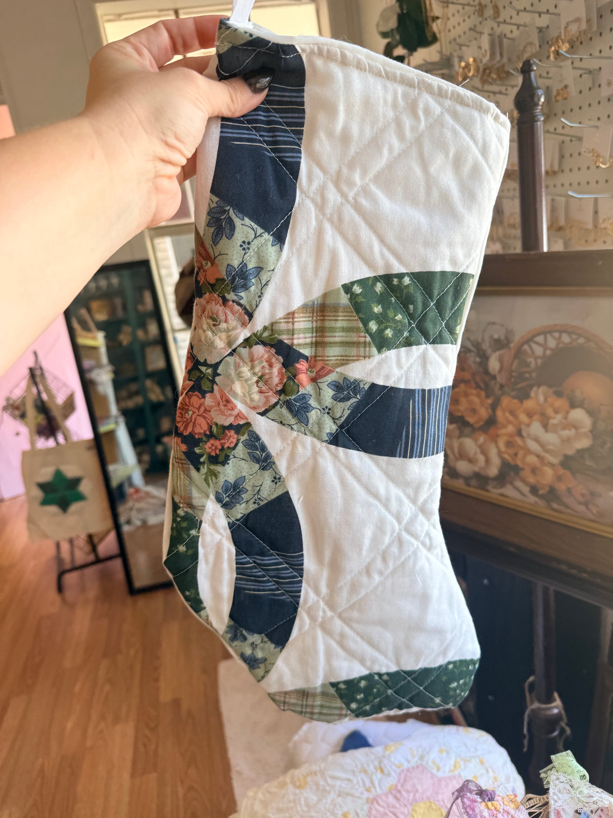 Vintage Quilt Stocking