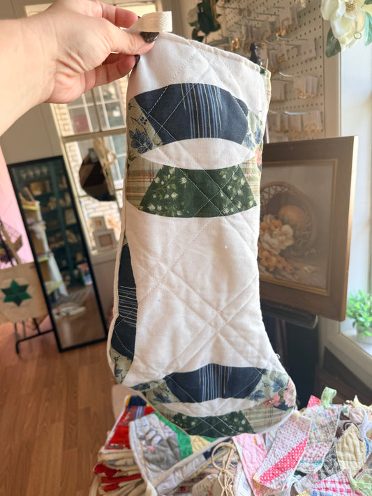 Vintage Quilt Stocking