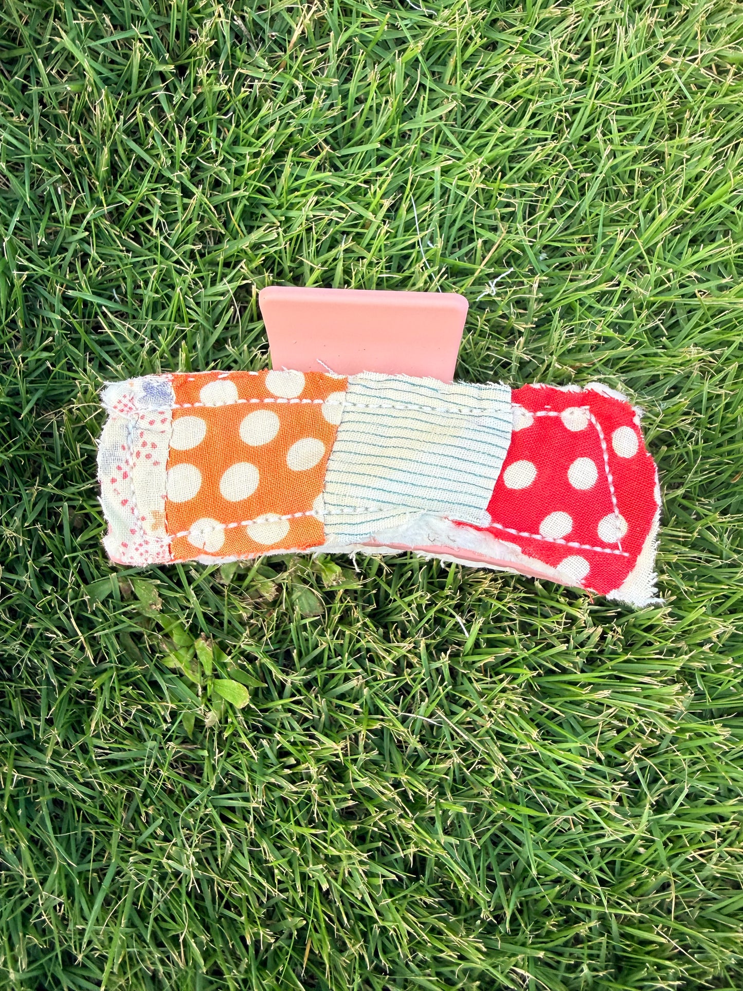 Vintage Quilt Claw Clip 3.5in 37