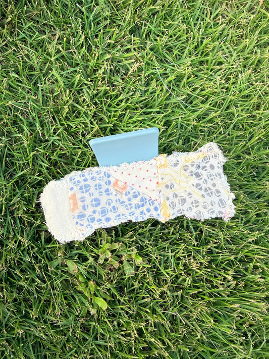 Vintage Quilt Claw Clip 3.5in 44