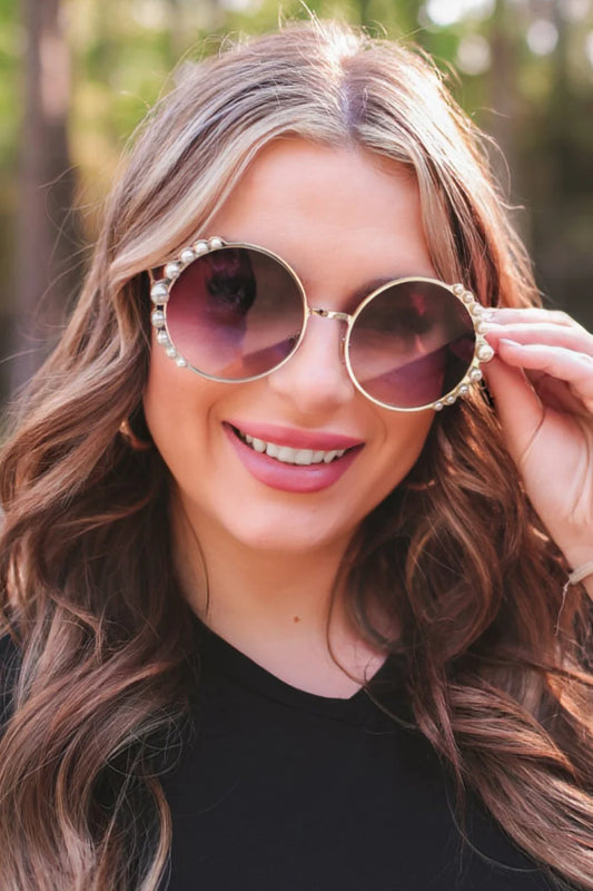 Fierce And Flirty Pearl Sunglasses