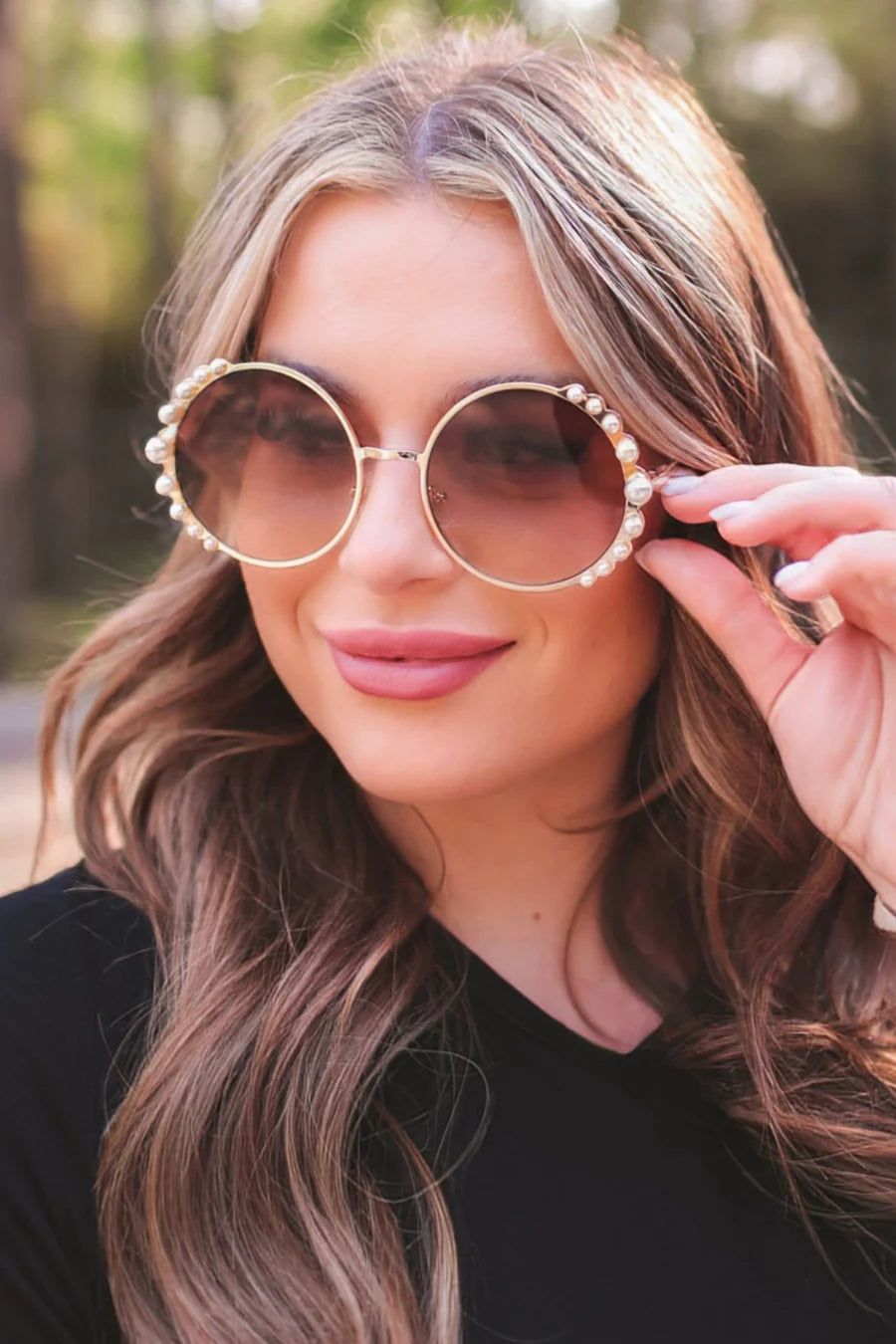 Fierce And Flirty Pearl Sunglasses