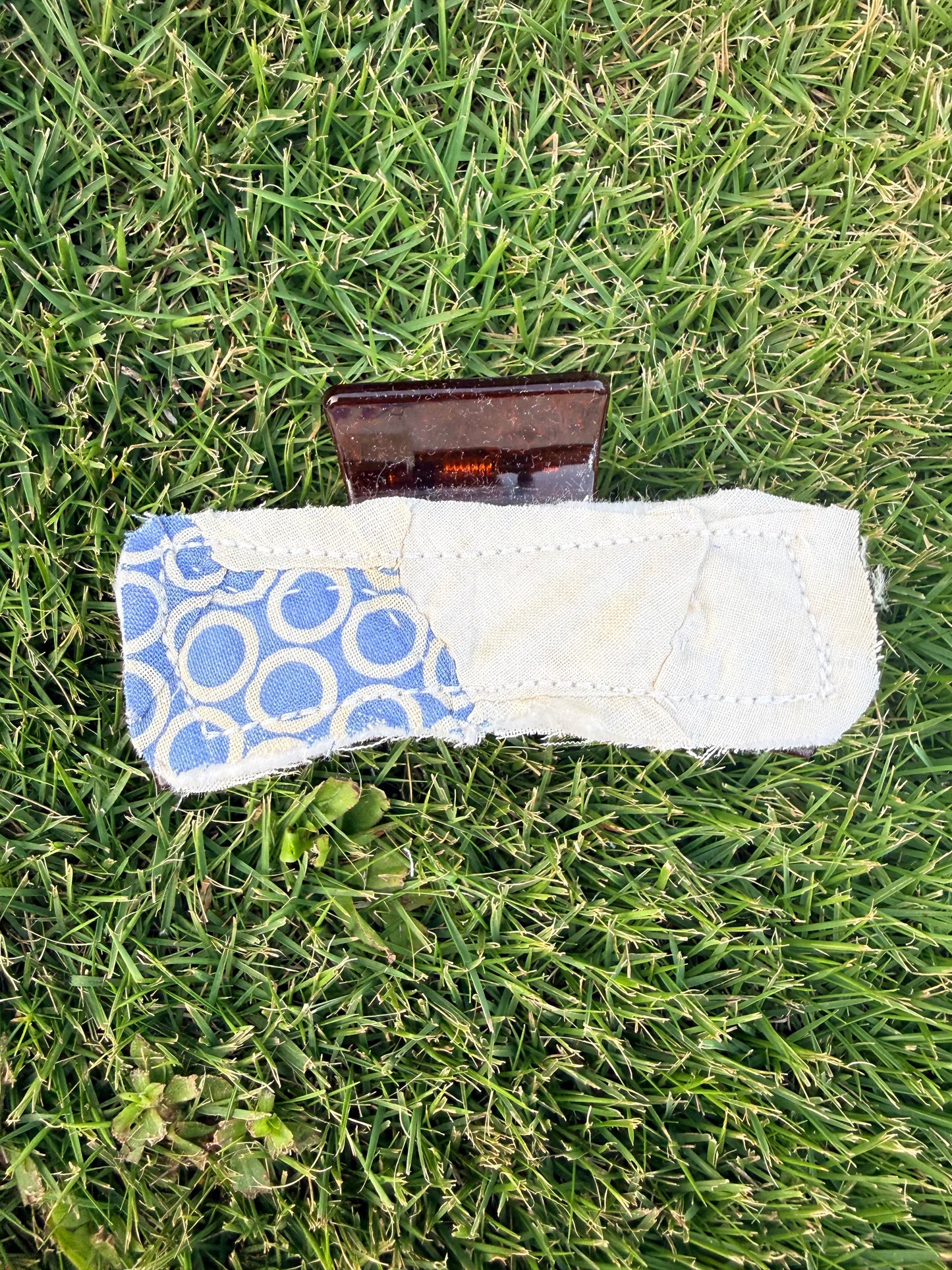 Vintage Quilt Claw Clip 3.5in 43