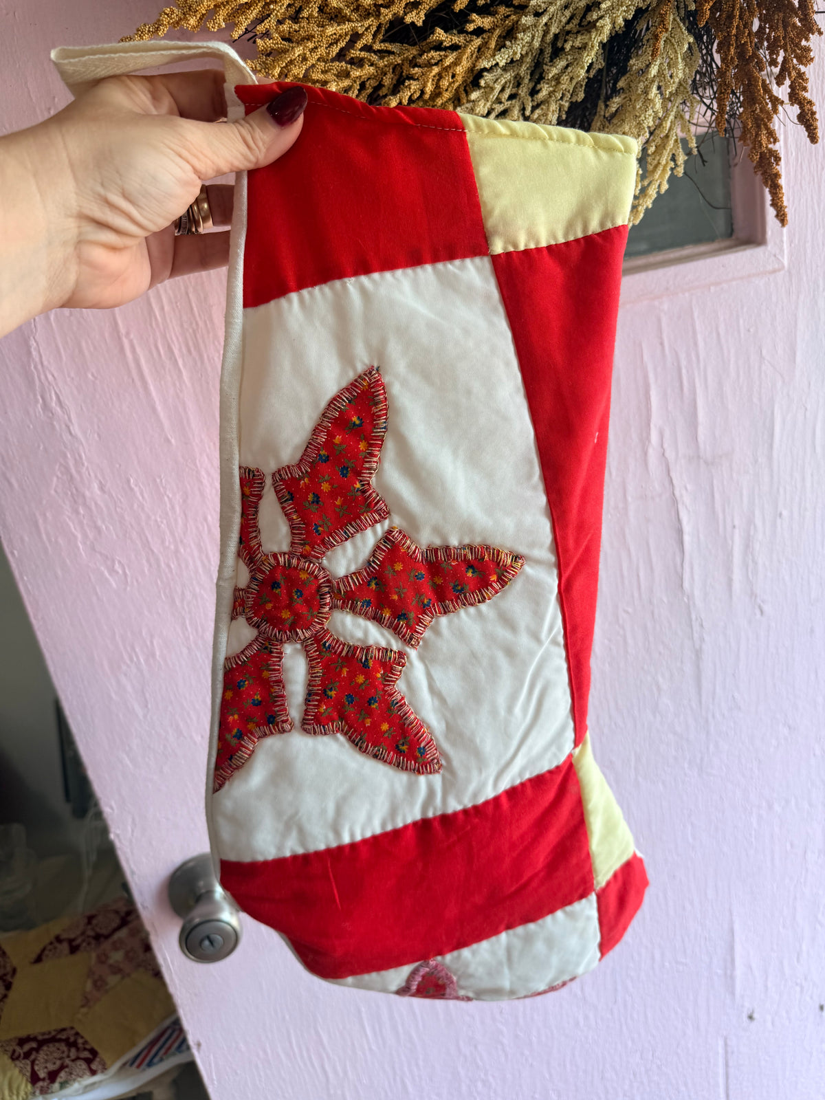 Vintage Quilt Stocking