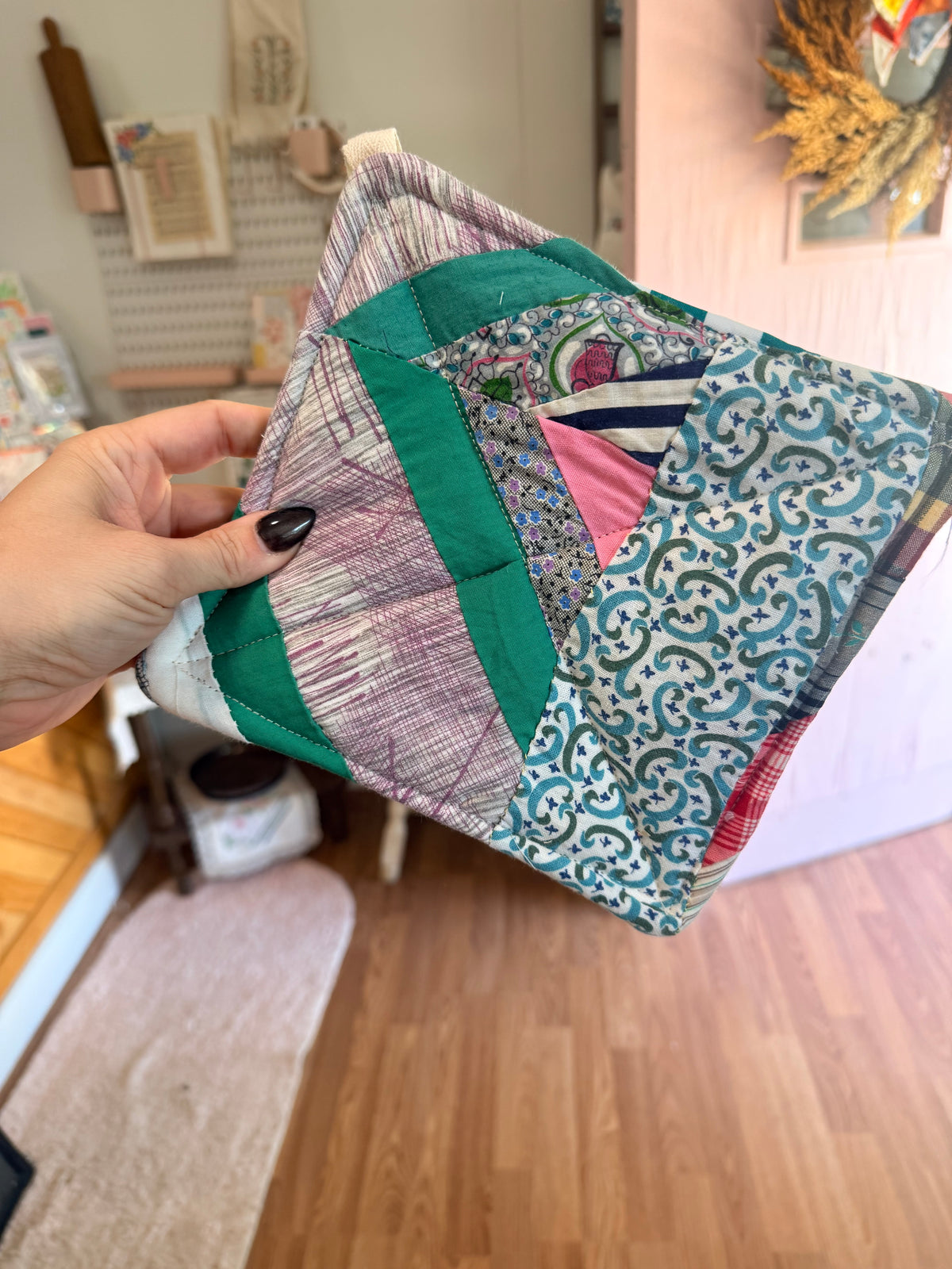 Vintage Quilt Hot Pad/Pot Holder