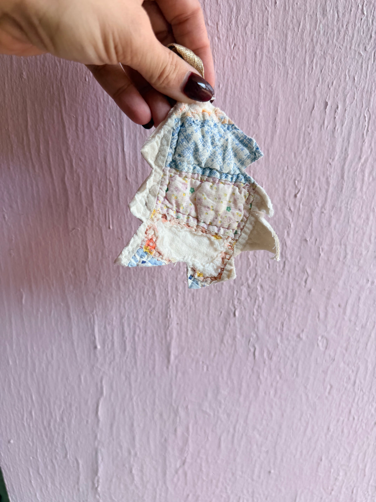 Vintage Quilt Ornament Tree