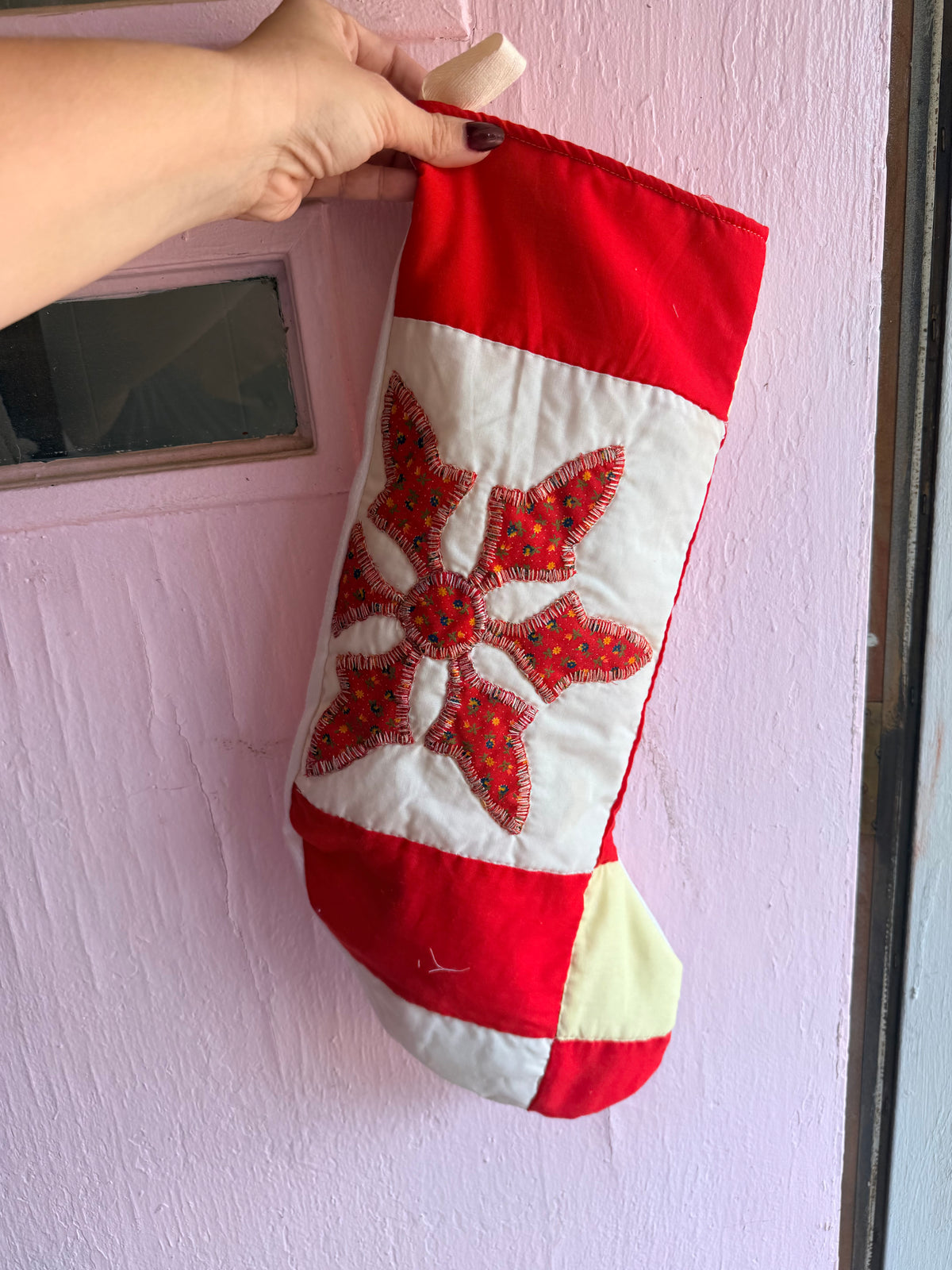 Vintage Quilt Stocking