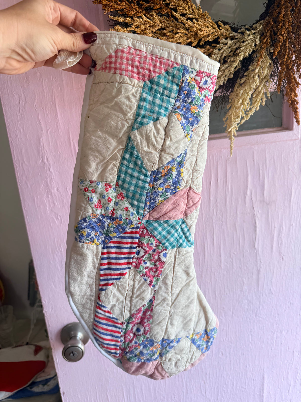 Vintage Quilt Stocking