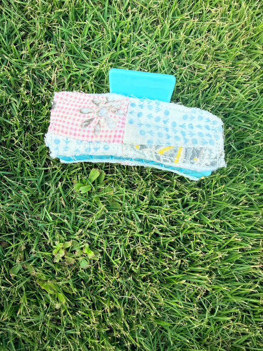 Vintage Quilt Claw Clip 3.5in 54