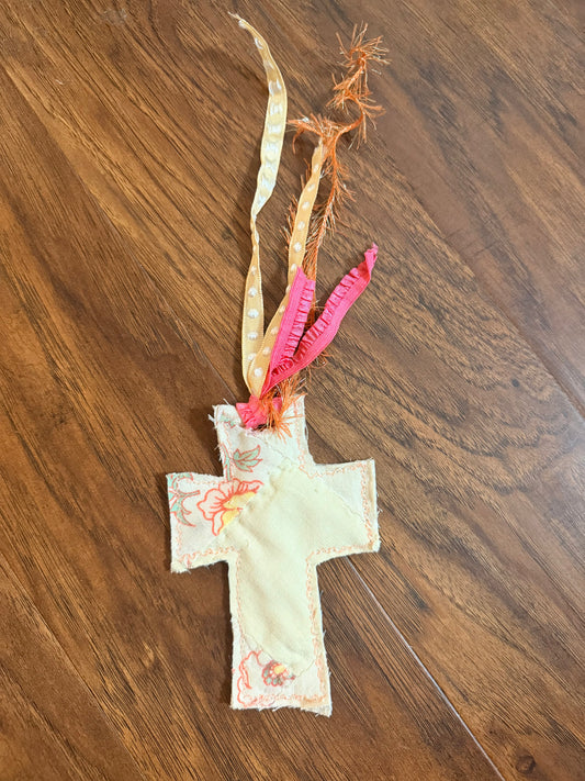 Vintage Quilt Cross Bible Bookmark 29