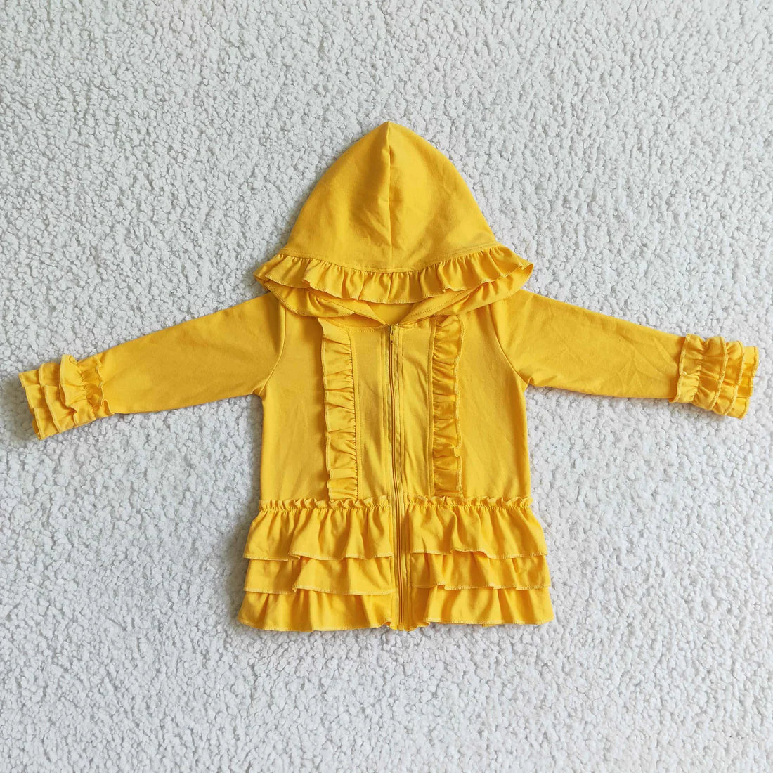 GT0018 yellow RUFFLE JACKET