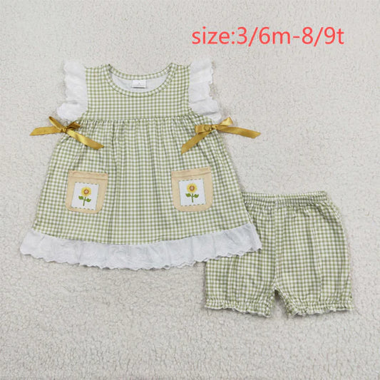 GSSO1196 SUnflower gingham