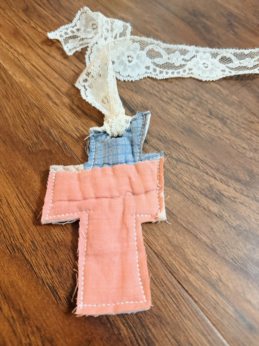 Vintage Quilt Cross Bible Bookmark31