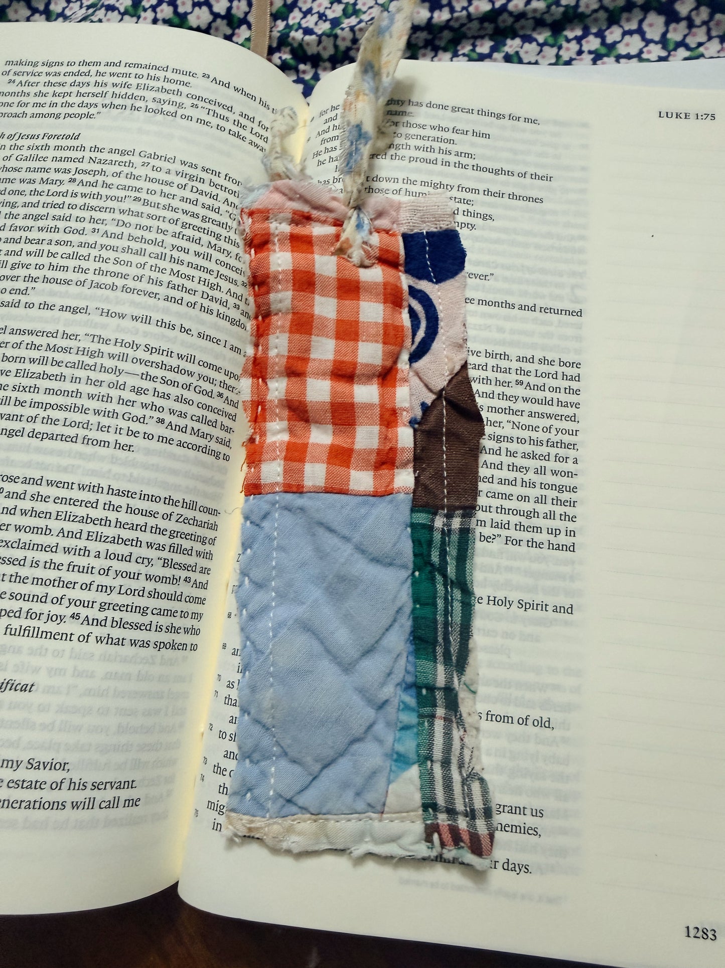 Vintage Quilt Bookmark 38