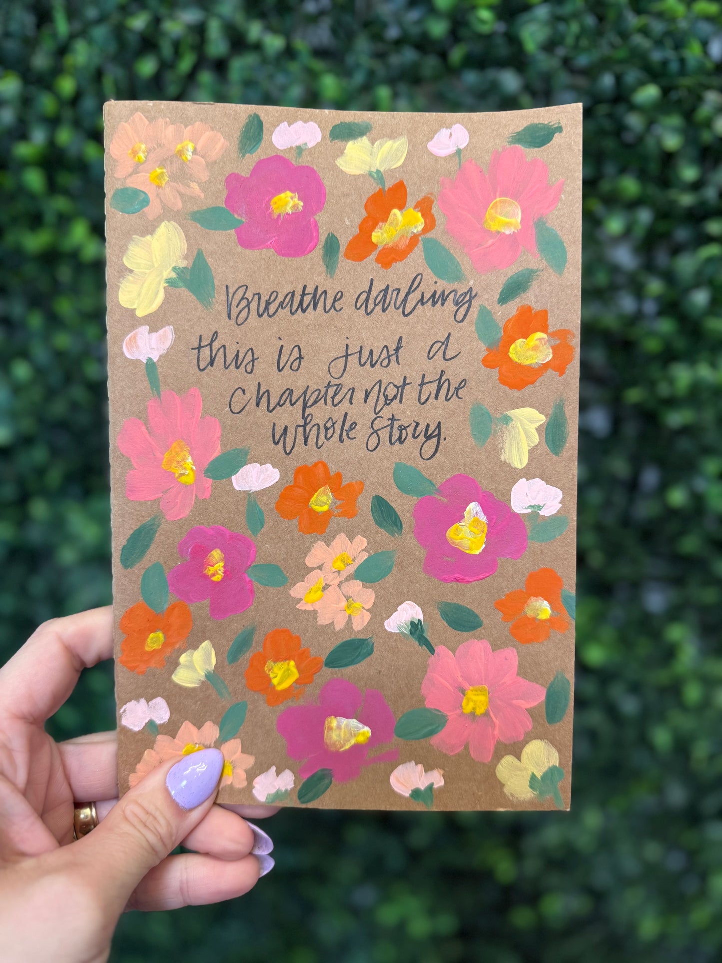 Handpainted Journal- 5173