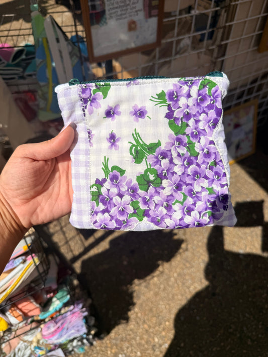 Handkerchief Zip- Purple