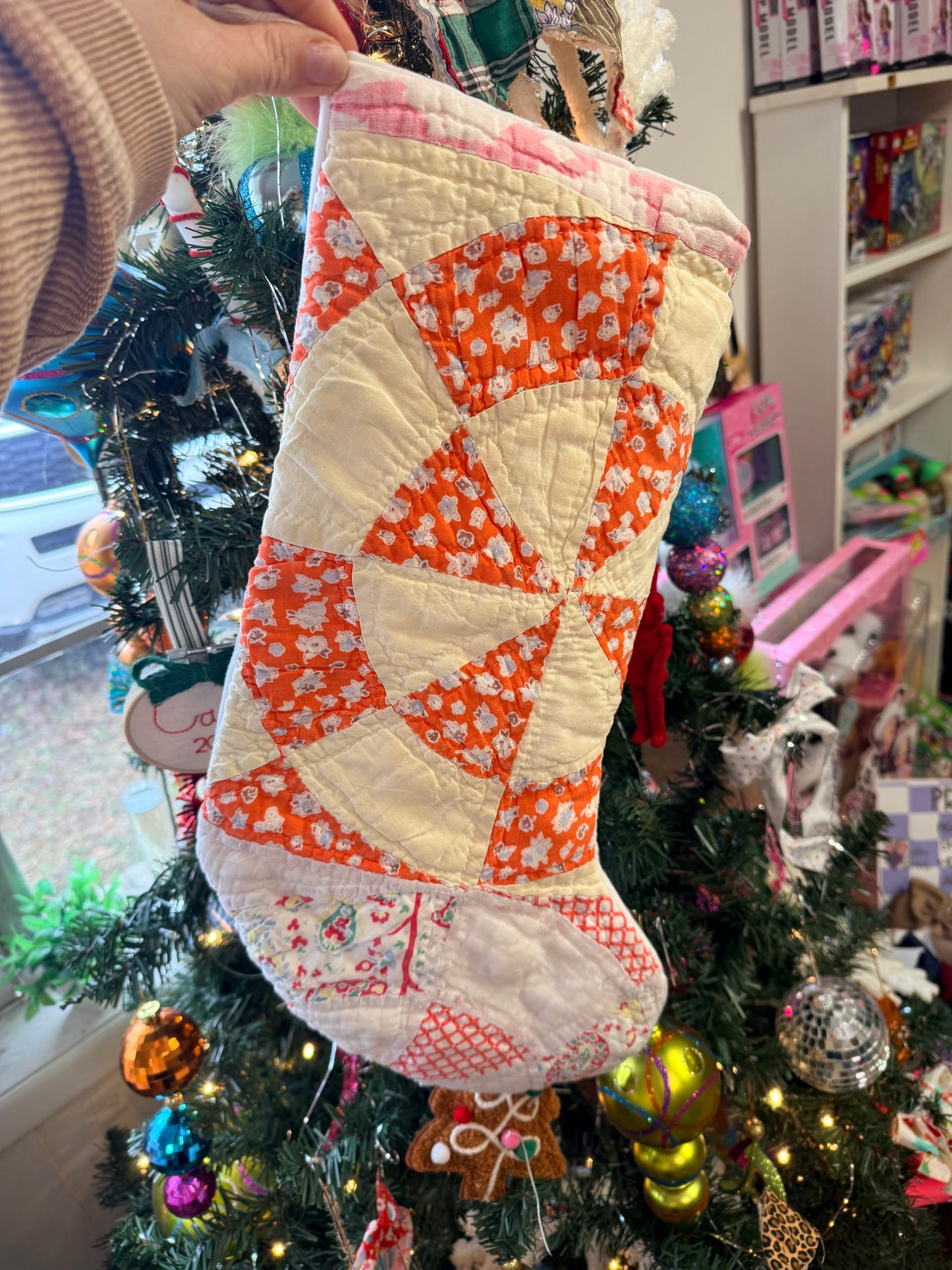 Vintage Quilt Stocking 27