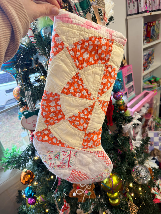 Vintage Quilt Stocking 27