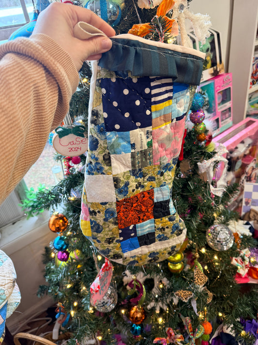 Vintage Quilt Stocking 28